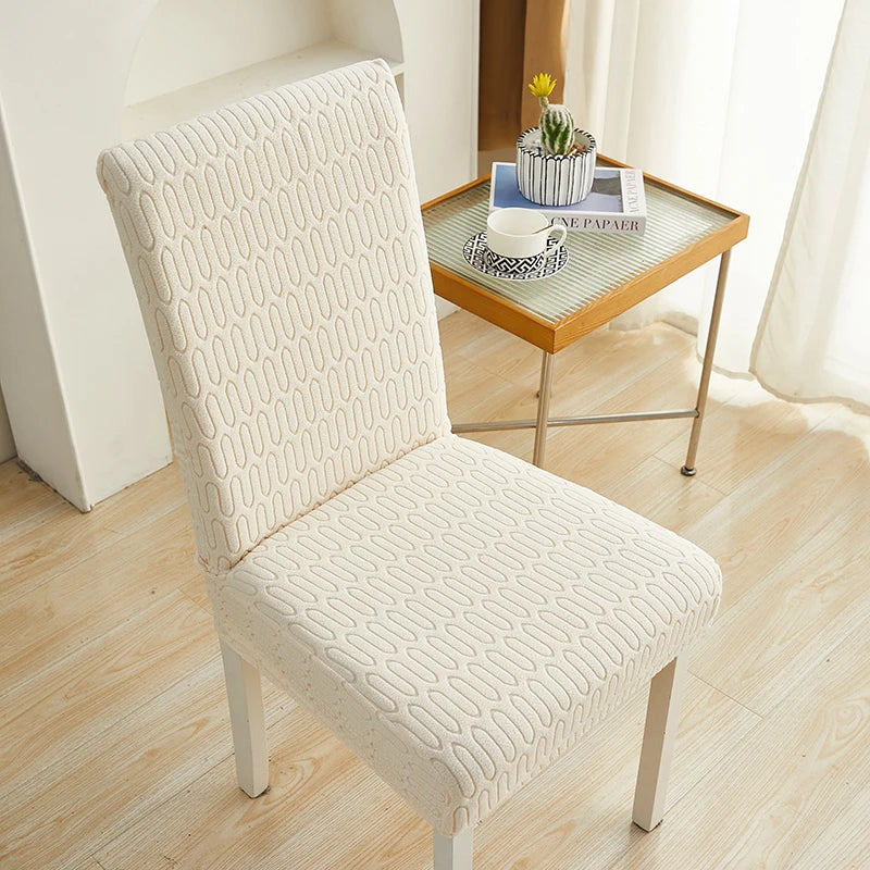 housse chaise moderne tissu extensible protecteur siège salle manger banquet