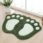 tapis sol antidérapant polypropylène empreintes animaux marron gris bleu vert moderne salon chambre cuisine