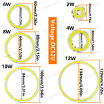 plaque led circulaire concentrique 2w 4w 6w 8w 10w 12w blanc jaune gris moderne
