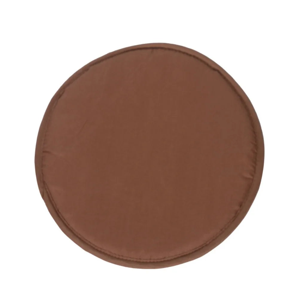 coussin chaise rond 30cm polyester uni moderne marron orange bleu vert rouge gris beige