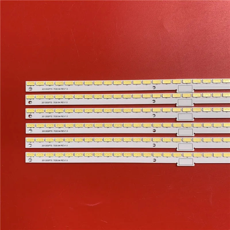 bande led 64 diodes 6v blanc lisse moderne rétro éclairage connecteurs