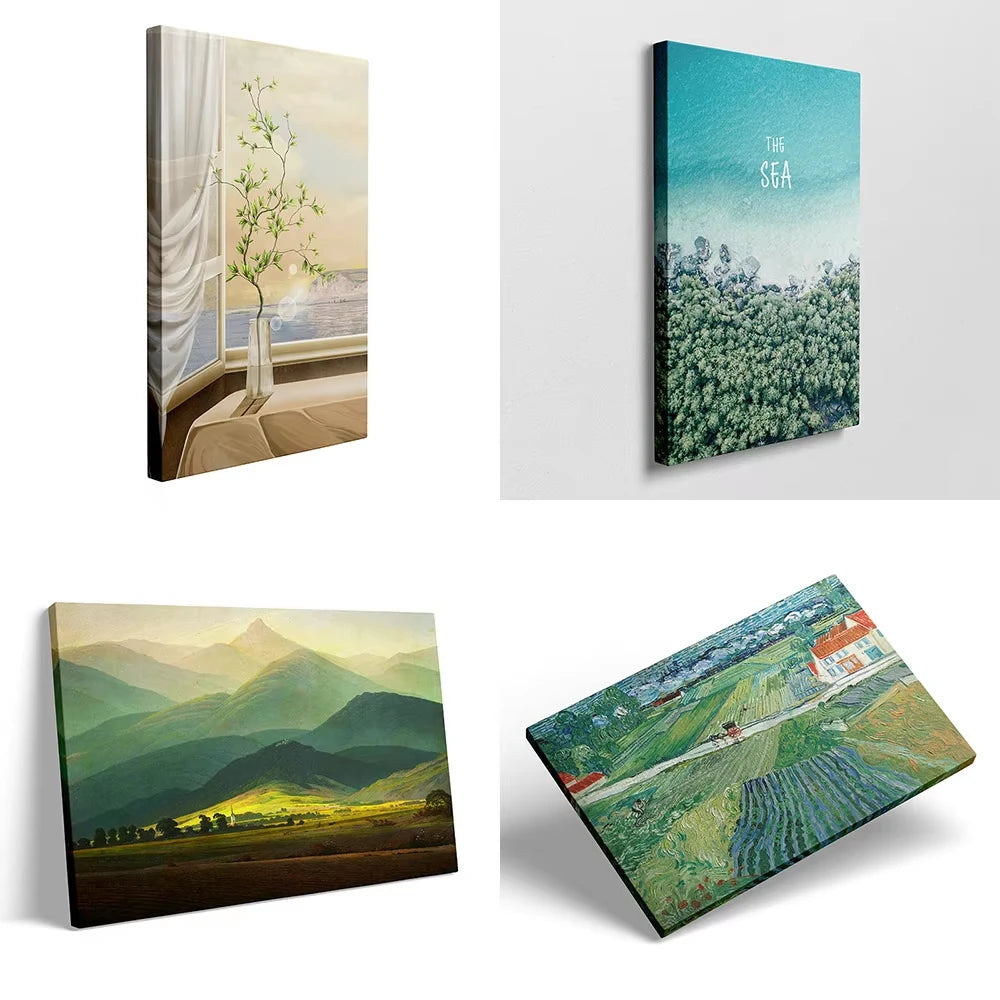 cadre mural bois moderne 40x30cm 40x50cm 30x40cm peinture photo decoration intérieure