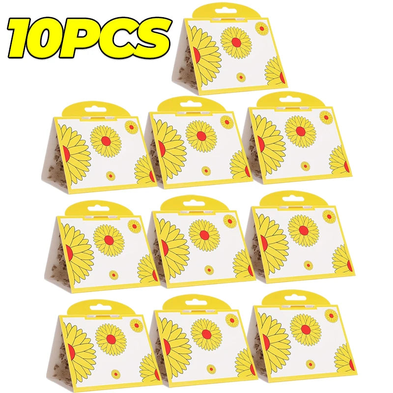 piège papillons pièges mouches autocollants phéromones fleurs papillons graphique Jaune Rouge Blanc