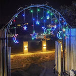 décoration noël étoiles lumineuses fil blanc multicolores extérieures ip44 étanches moderne