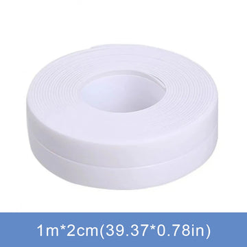 bande étanchéité autoadhésive résistante eau blanc gris moderne minimaliste carreaux veinés ciseaux