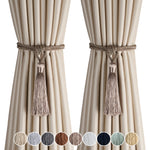 corde rideaux pompon moderne élégant blanc doré argenté polyester facile utiliser decoration chambre
