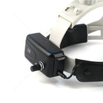 loupe tête lampe led réglable batterie lithium ceinture ajustable moderne opacité simili cuir blanc