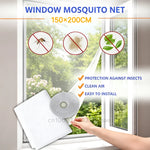 filet anti moustiques adhésif fenêtre blanc translucide maille fine modernerollable sans perçage easy install