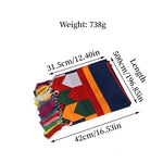 sac main patchwork brodé couleurs vives ethnique boho chic tassels multicolores