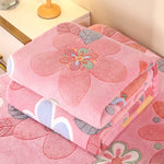 couverture polaire fleur rose printemps automne portable qualité hospitalière hôtelière voyage maison