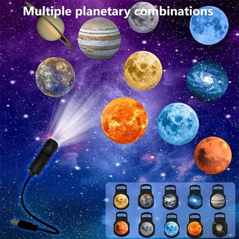 projecteur ciel étoilé lampes planétaires projections nébuleuses motifs astronautes chambre