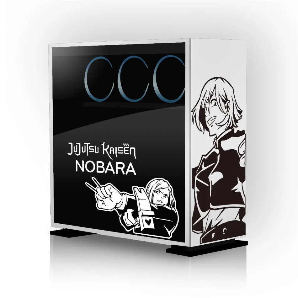 autocollants graphiques anime gojo yuji blanc noir décoration boîte rangement modernes stickers opaques