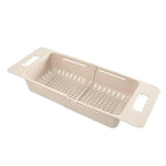 panier drainage rétractable bleu perforé moderne rangement vaisselle gants savon brosse