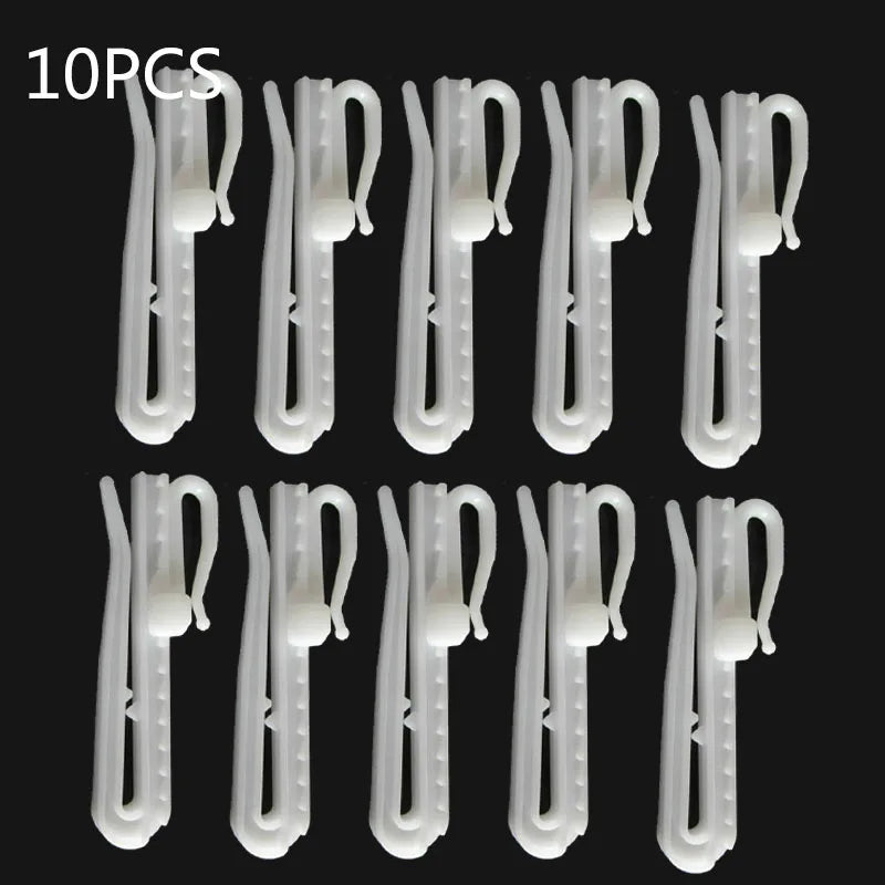 anneaux rideau blancs clips fixation 7cm 8.5cm accessoires rideau visibles modernes fonctionnels
