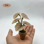 plantes artificielles vertes feuilles ovales pot terre cuite décoration maison réaliste petits espacesintérieur