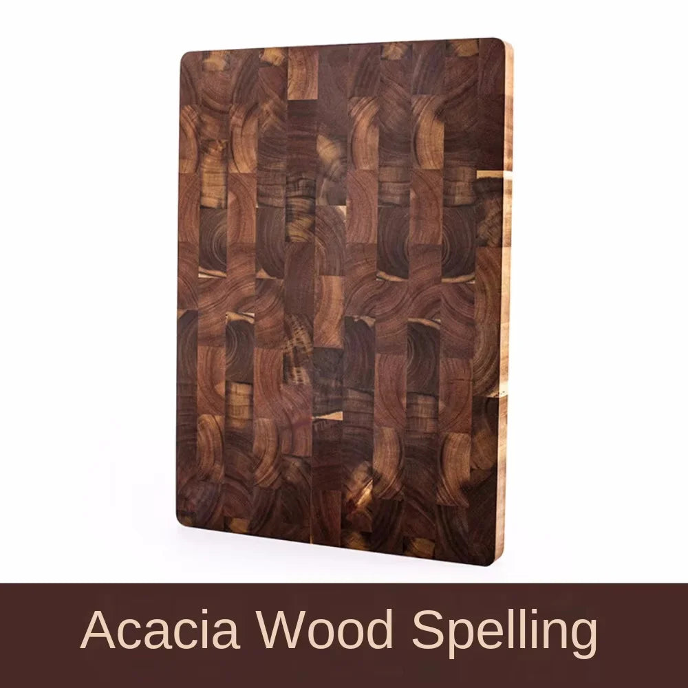 planches découpe marron rayures diagonales acacia résistante eau naturelle rustique