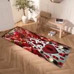 tapis fleurs roses classique romantique salon chambre extérieur salle bain