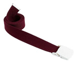 ceintures enfant toile rouge violet bleu clair jaune rose blanc beige