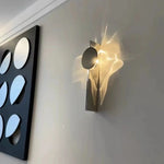 Applique murale futuriste en acier inoxydable chromé