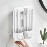 distributeur savon liquide blanc transparent moderne minimaliste salle bains cuisine
