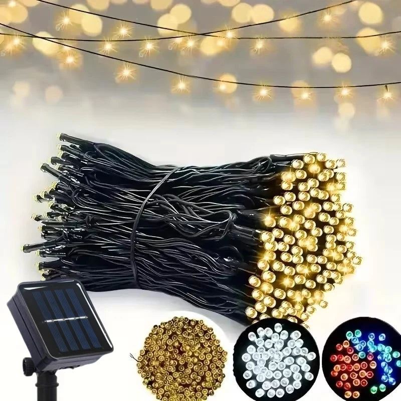 guirlande lumineuse solaire extérieur rondes led décoration jardin fête cour terrasse moderne décoratif