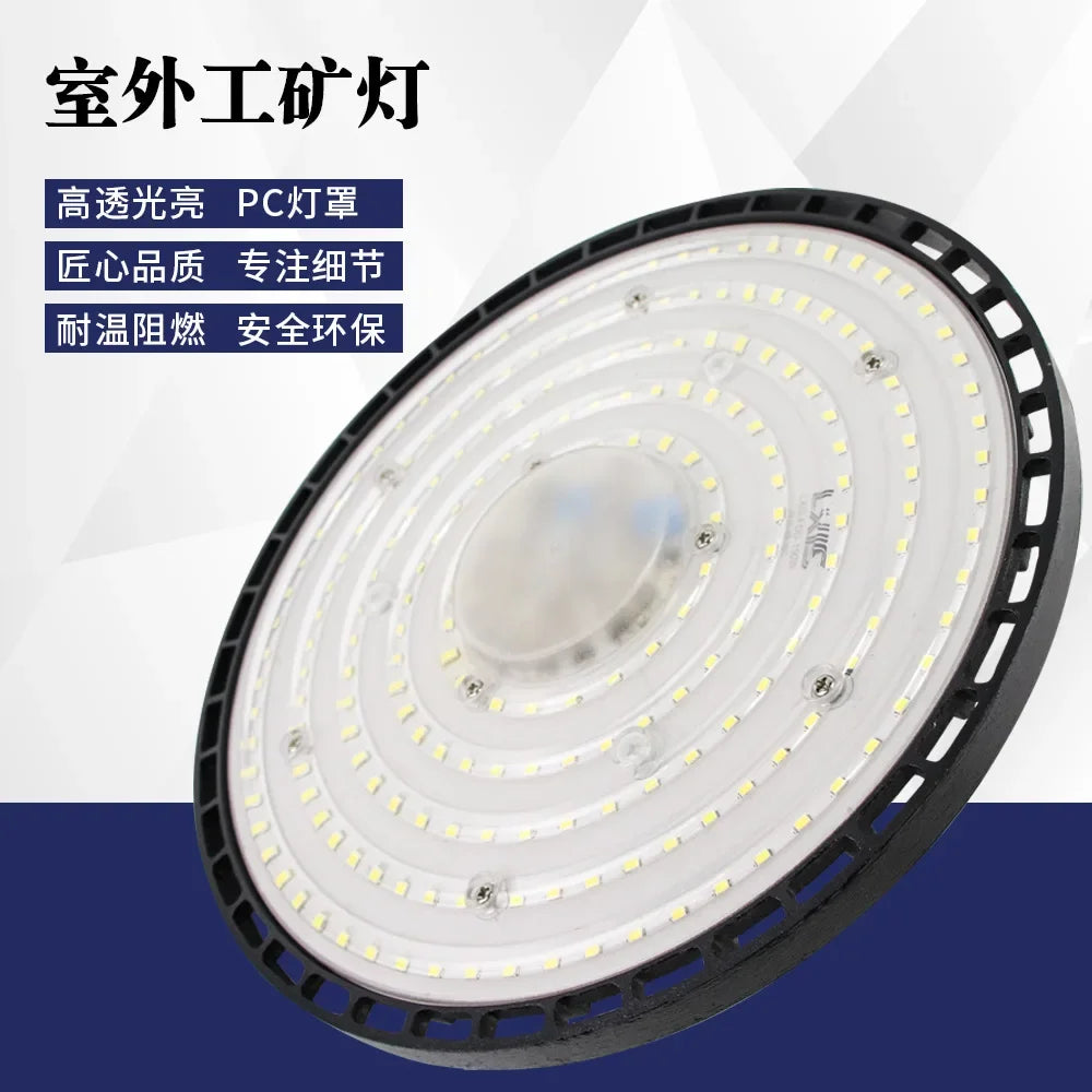 lampe led industrielle 200w noir moderne certification vde ul rohs ccc cqc