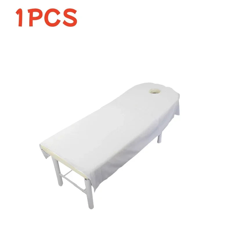drap table massage rose clair 80x190cm polyester uni moderne soin spa