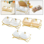 assortiment récipients transparents couverts moderne élégants bol plateau service cuisine