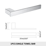 ensemble accessoires salle bain chrome moderne étagère murale porte serviettes porte savon porte rouleau