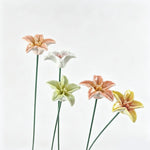 mangeoires eau céramique lys abeilles papillons couleurs aléatoires jardin decoration 5pcs