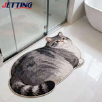 tapis sol antidérapant chats chiens pelucheux moderne décoration maison beige gris bleu marine