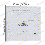 plaque led 10w blanc carrés jaunes moderne non visible 91mm 93mm