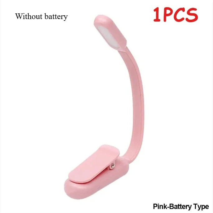 lampe lecture rechargeable rose bleu noir pince usb ajustable brightness moderne compact