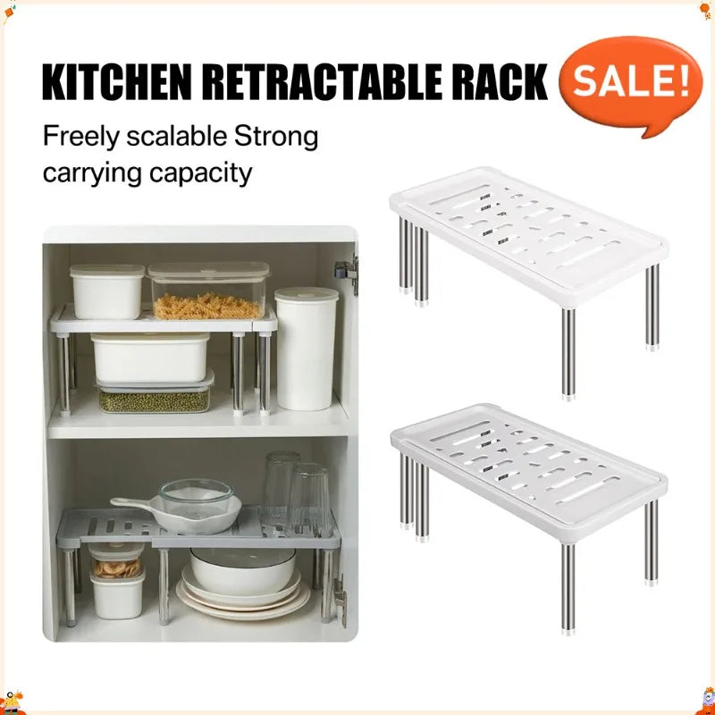 rack rangement blanc grille moderne clips rétractable étagères cuisine épices facile