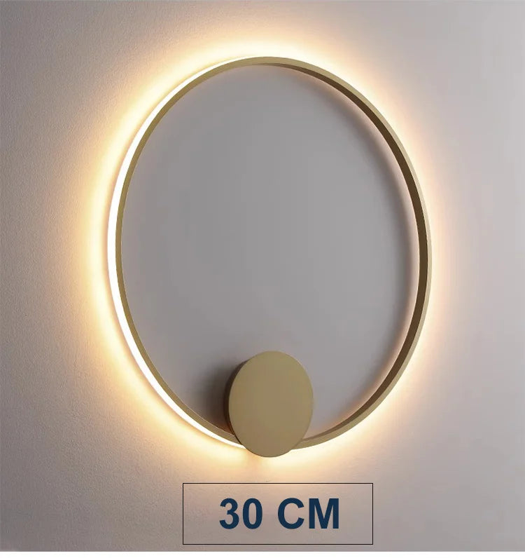 lampe murale led moderne blanc noir minimaliste chambre salon éclairage quotidien fixée mur