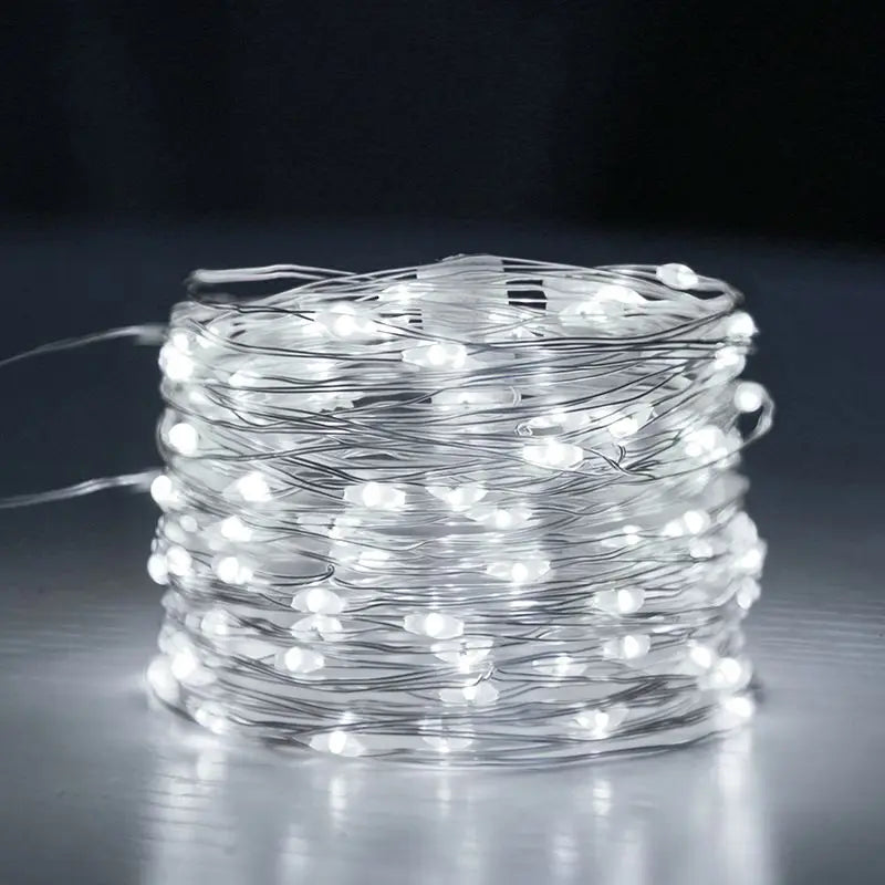 guirlande lumineuse solaire 20m 200led blanc chaud fil cuivre moderne certification ip65 ul rohs