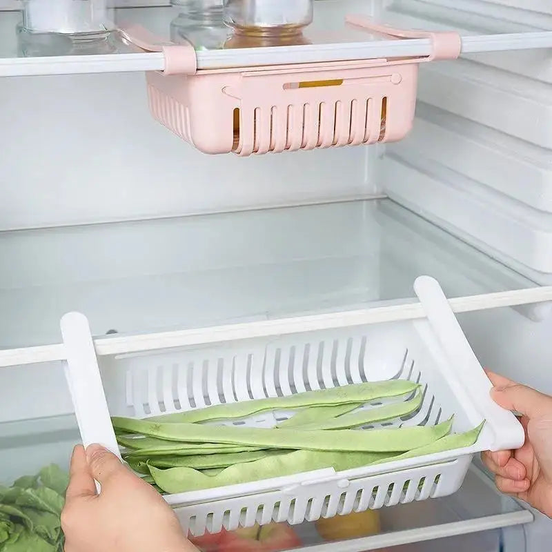 paniers rangement rose clair vert pastel blanc grille perforation clips moderne pratique