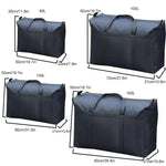 sac rangement oxford noir pratique robuste poignées fermeture glissière double rechargeableextérieur
