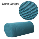 protège accoudoirs canapé tissu carreaux moderne adhésif rouge gris vert