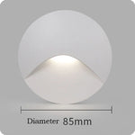 applique murale led moderne blanc noir 60lm ip65 aluminium fixée