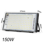 projecteur led moderne étanche ip65 220v noir 100w 150w extérieur aluminium câbles