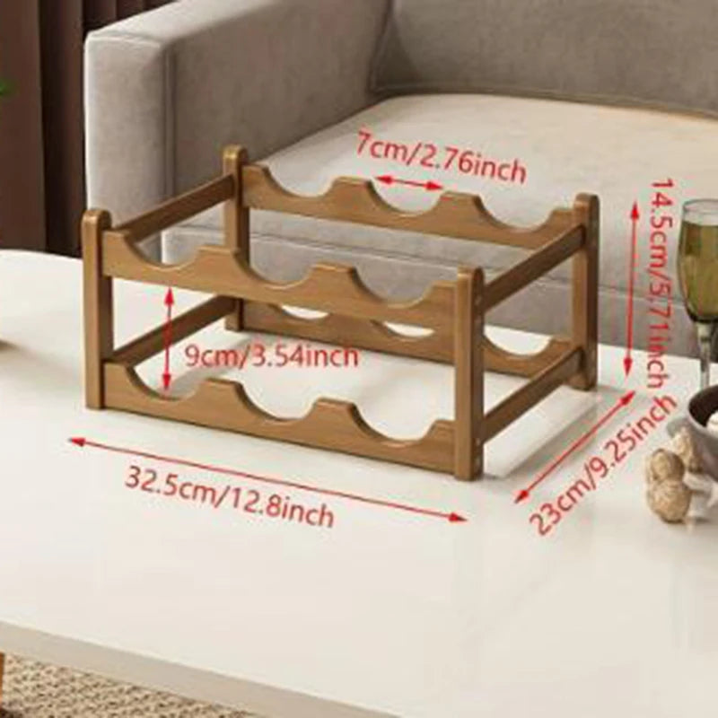 support bouteilles bois naturel texture moderne vis fixation