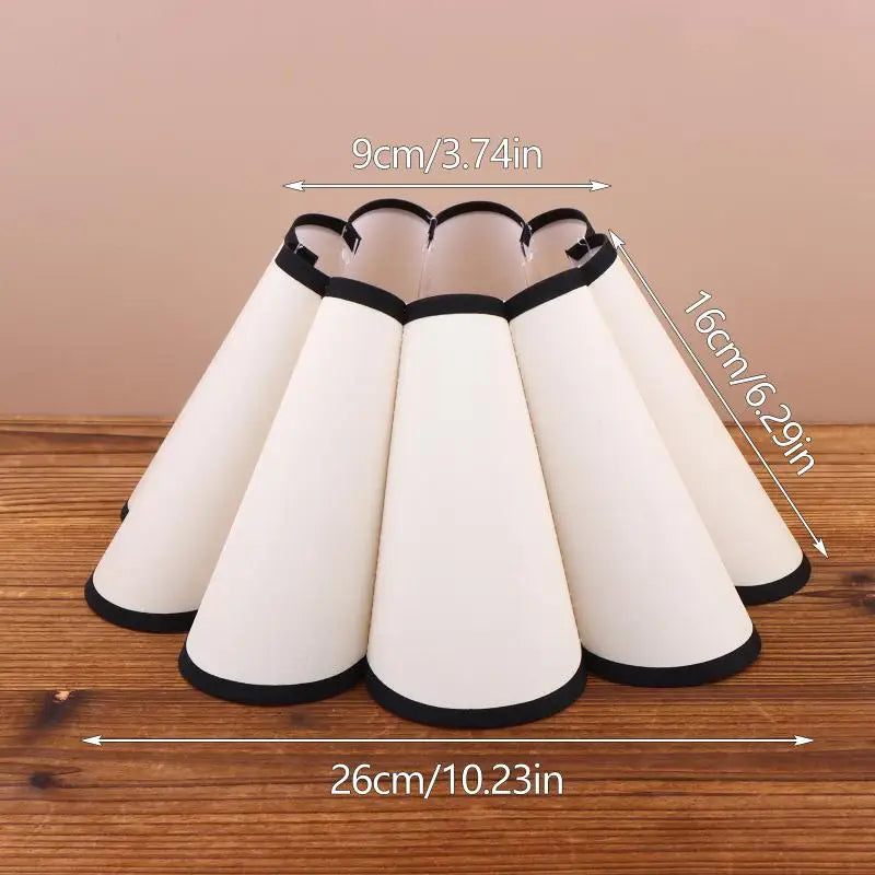 abat jour blanc plissé moderne opacité anneau métallique chambre decoration A1 A2 A3 A4