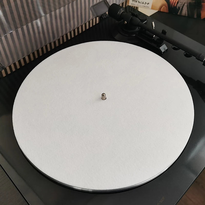 tapis antidérapant feutre plateau tournant vinyle lp audiophile haute qualité épais moderne blanc multicolore