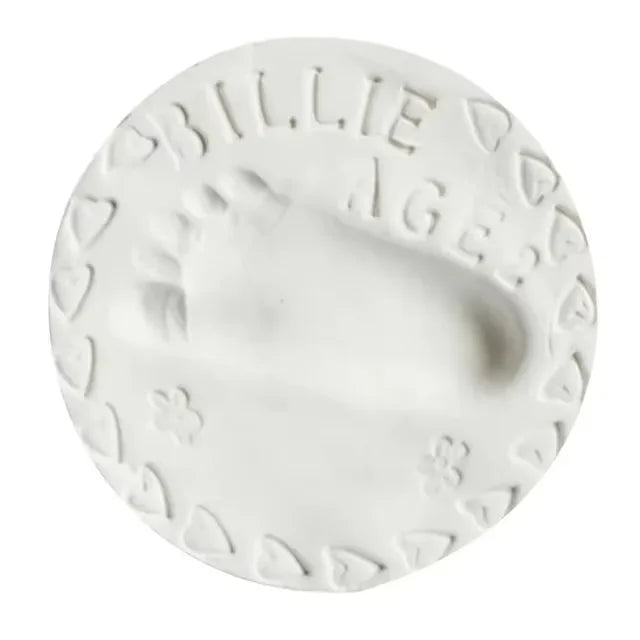 cadre photo enfant empreintes main pied blanc clips classique matériau opacité souvenir croissance