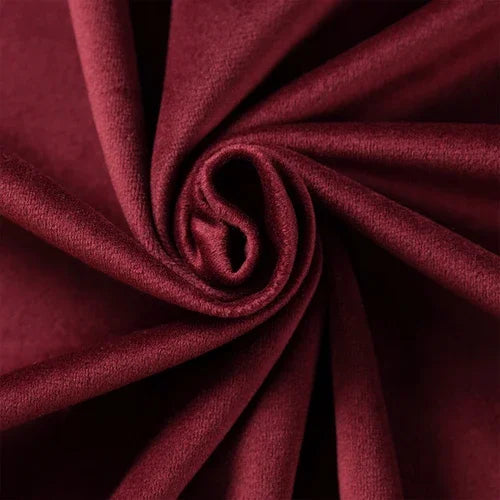 tissu velours polyester largeur 155cm couleurs vert beige rose bleu jaune uni opaque moderne