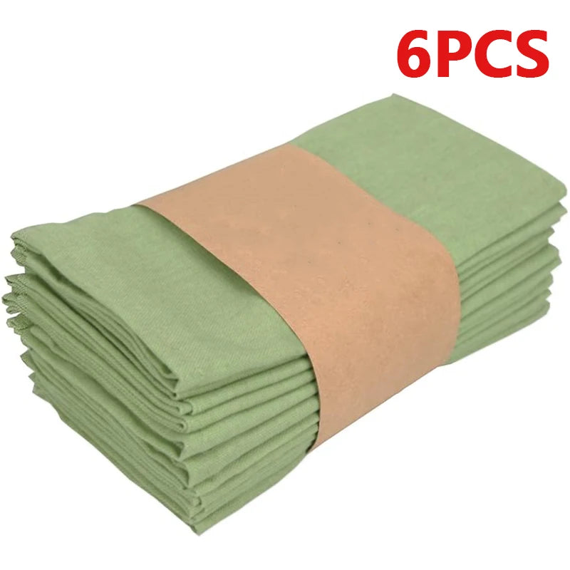 serviette table polyester vert olive unie cuisine salle manger décoration mariage