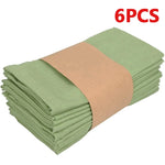 serviette table polyester vert olive unie cuisine salle manger décoration mariage