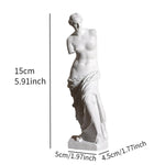 statue grecque mythologie vénus blanche drapée décoration intérieure moderne table salon résine opaque classique
