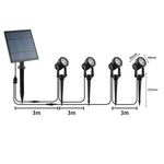 projecteur solaire led ip65 moderne autoinstallation noir opaqueextérieur jardin vacances